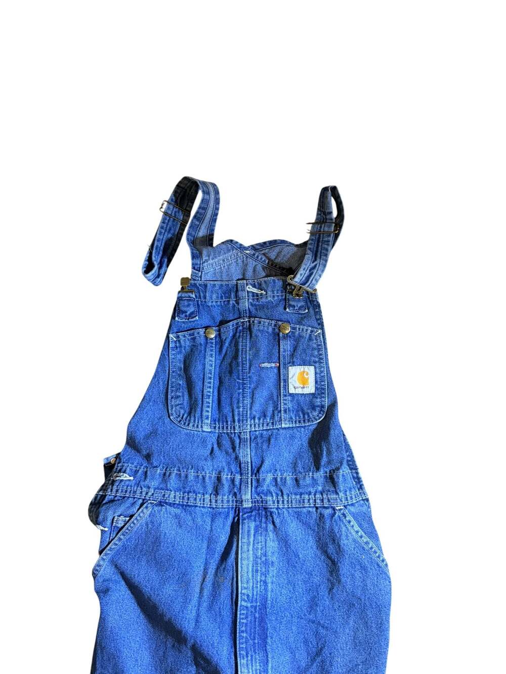 Carhartt R07-DST Denim Bib Overalls